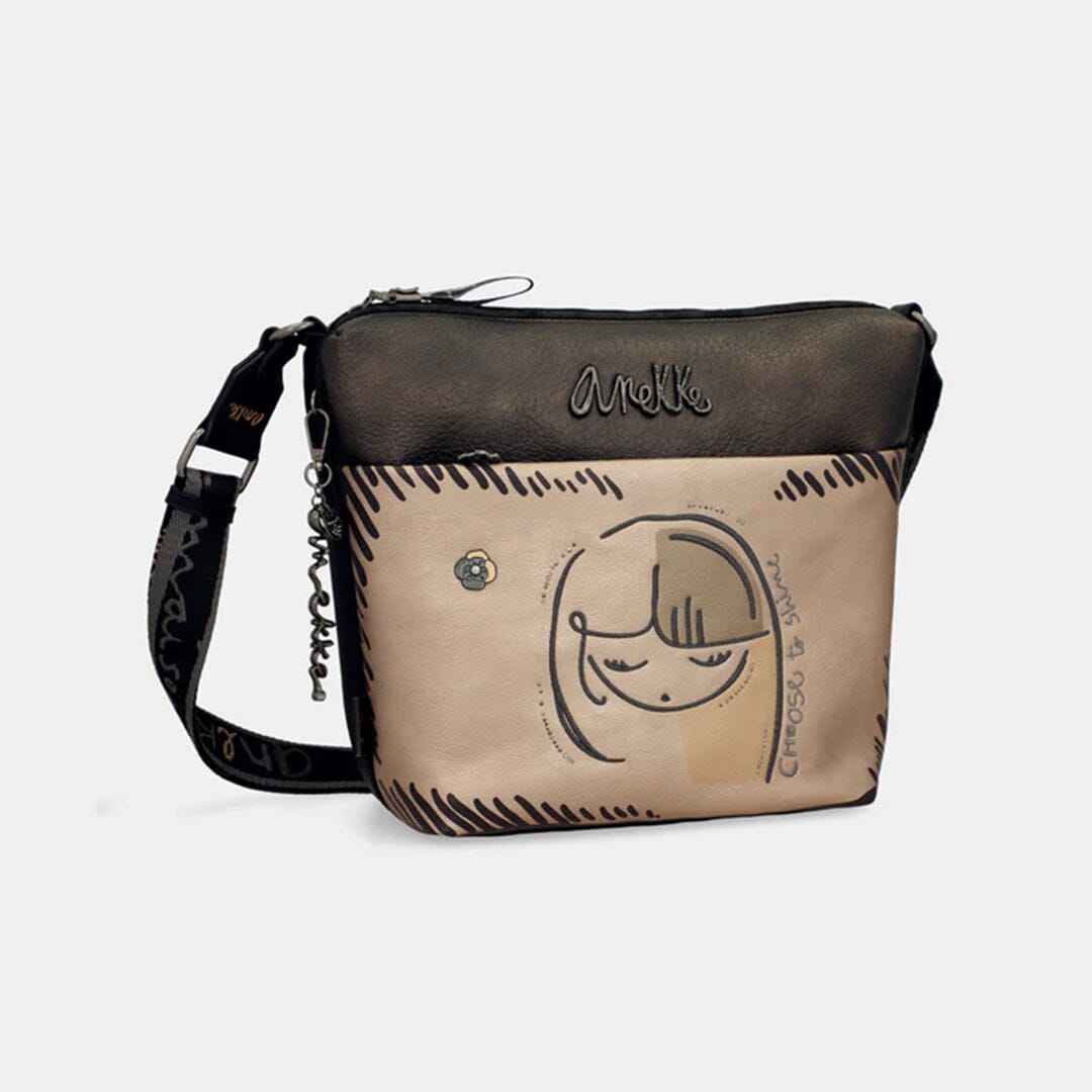 Mala de tiracolo grande para Senhora Anekke Nature Koko Multicor 