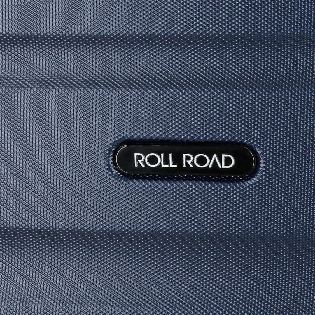 Mala de viagem média 65cm c/4 rodas Roll Road Flex Azul escuro 