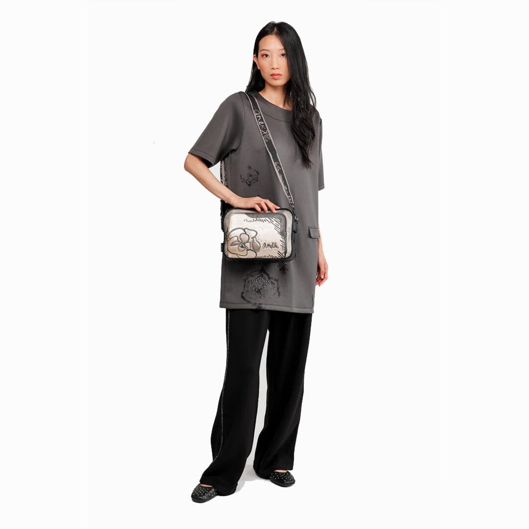 Mala tiracolo c/ 2 compartimentos para Senhora Anekke Nature Koko 