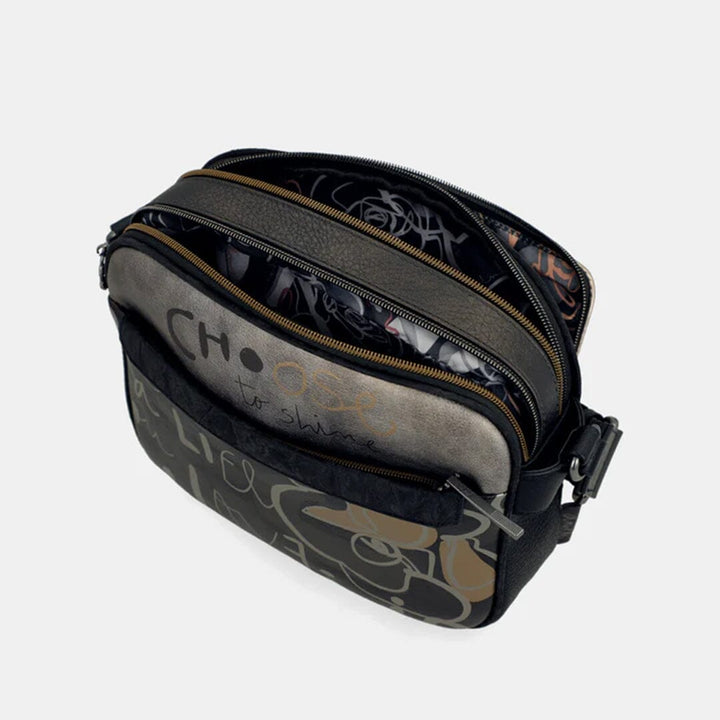 Mala tiracolo c/ 2 compartimentos para Senhora Anekke Nature Koko 