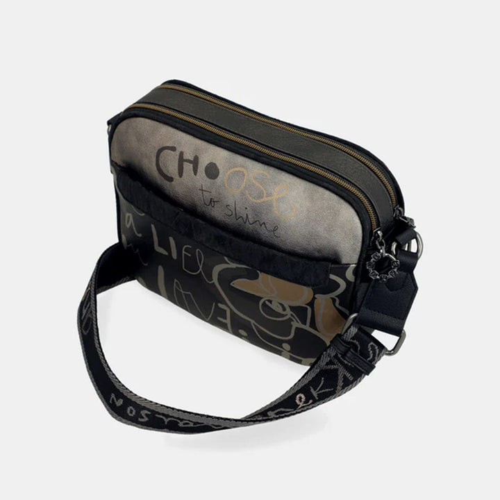 Mala tiracolo c/ 2 compartimentos para Senhora Anekke Nature Koko 