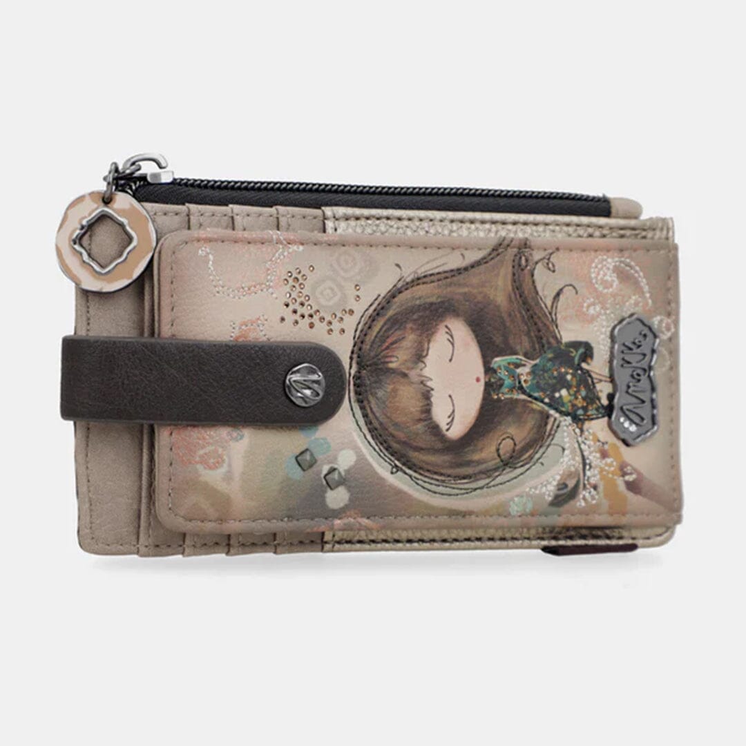 Porta-cartões Anekke Real p/ Senhora Taupe 