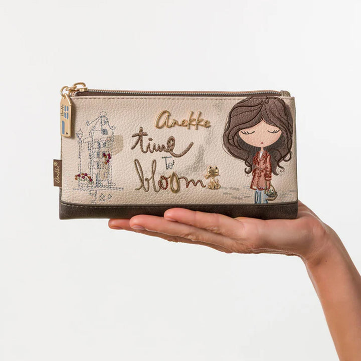 Carteira Grande flexível com Rfid para Senhora Anekke Tulip