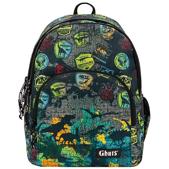 Mochila escolar Ghuts King Dino Labels p/ Rapaz Multicor 