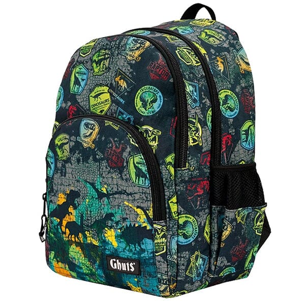 Mochila escolar Ghuts King Dino Labels p/ Rapaz Multicor 