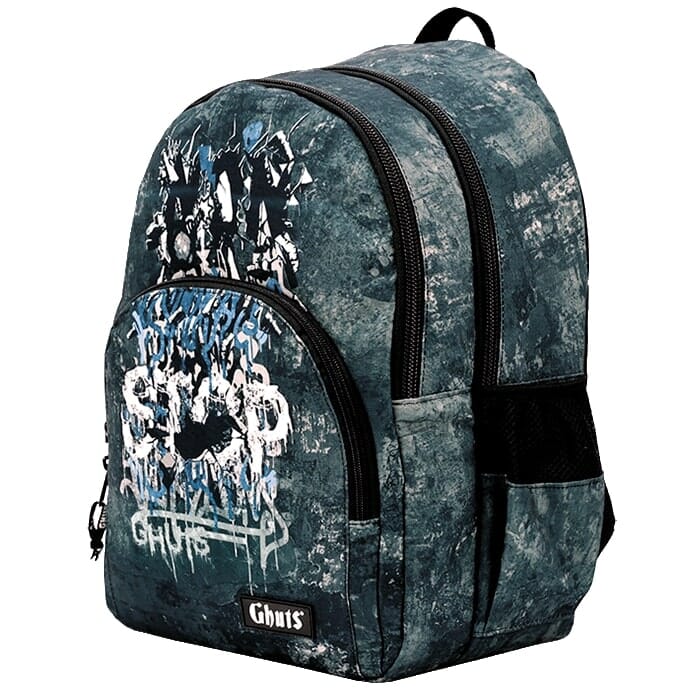 Mochila escolar Ghuts King Non-Stop p/ Rapaz Multicor