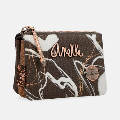 Porta-moedas c/ 3 compartimentos Anekke Nature Shõdo p/ Senhora Castanho ♻ 