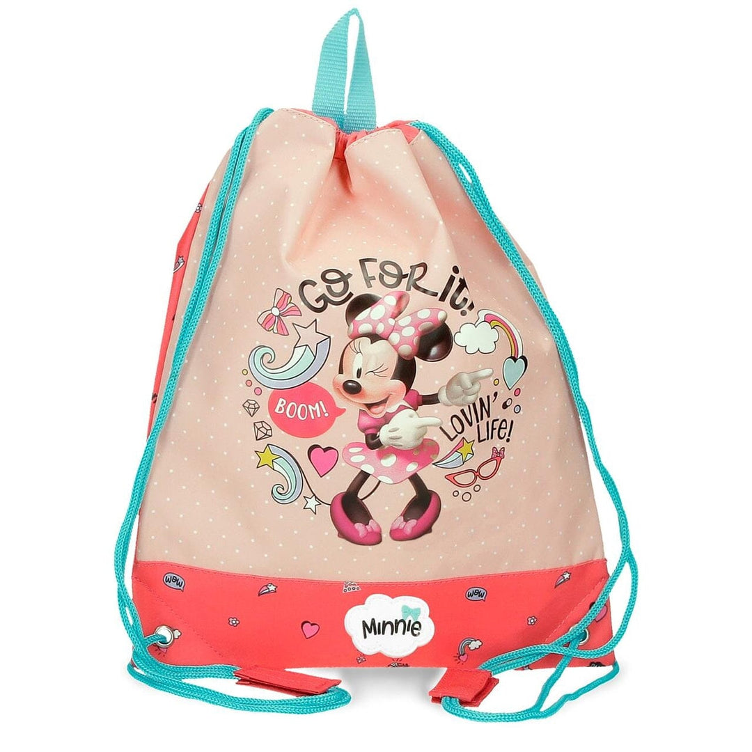 Saco e/ou mochila Minnie para Menina Rosa 