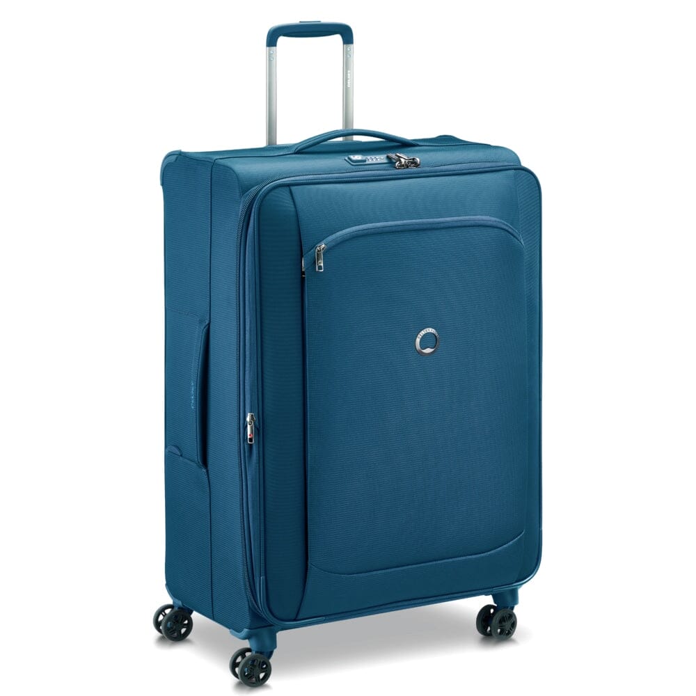 Trolley de Porão Grande em Azul 77 cm Reciclada Expansível Check-in Suitcase DELSEY Montmartre 2.0 